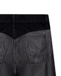 Women´s Leather Panel Pants - Black 63_734G506_NEG194007_6