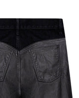 Women´s Leather Panel Pants - Black 63_734G506_NEG194007_6
