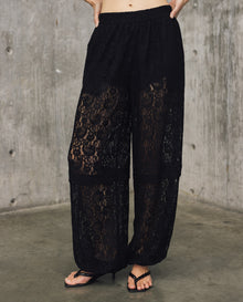 Womens Wide Leg Pants - Special Collection - Black 63_734H500_NEG194007_3
