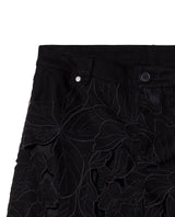Womens Embroidered Barrel Fit Pants - Special Collection - Black 63_734H501_NEG194007_6