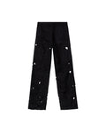 Womens Embroidered Barrel Fit Pants - Special Collection - Black 63_734H501_NEG194007_8