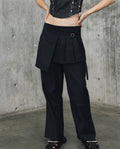 Womens Relaxed Fit Barrel Leg Pants - Special Collection - Gray 63_734H502_GRI193927_3