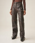 Women´s Leather Barrel Pant - Brown 63_737H401_CAF191325_3
