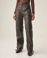 Women´s Leather Barrel Pant - Brown 63_737H401_CAF191325_3