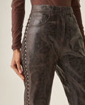 Women´s Leather Barrel Pant - Brown 63_737H401_CAF191325_4
