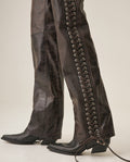 Women´s Leather Barrel Pant - Brown 63_737H401_CAF191325_5