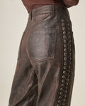 Women´s Leather Barrel Pant - Brown 63_737H401_CAF191325_7