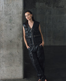 Womens Wide Fit Stretch Cargo Pants - Special Collection - Black 63_737H501_NEG194007_0