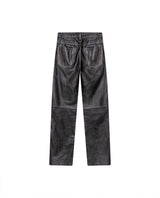 Womens Lambskin Leather Pants - Special Collection - Brown 63_737H504_CAF171321_6