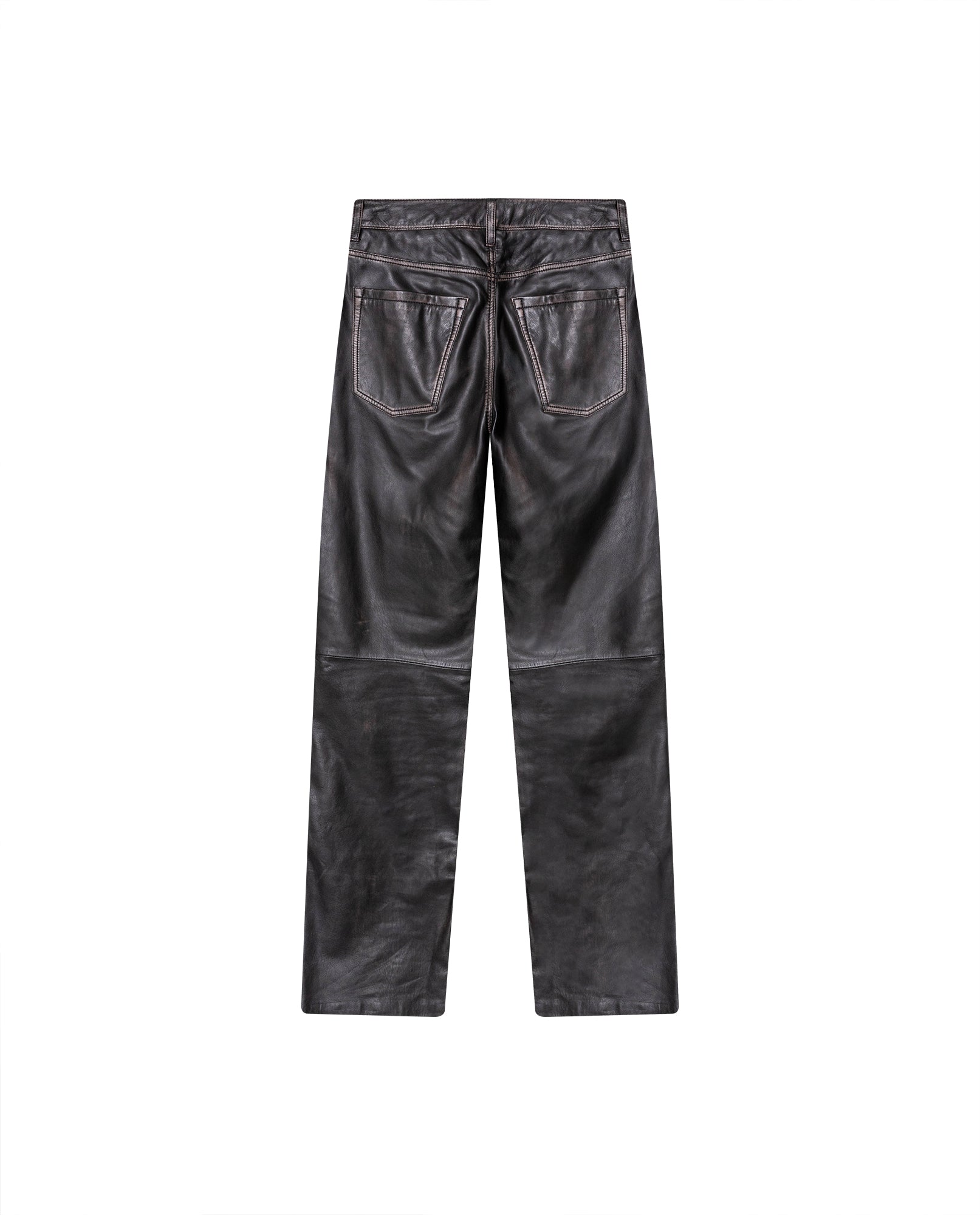 Womens Lambskin Leather Pants - Special Collection - Brown 63_737H504_CAF171321_6
