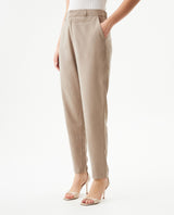 Women's High Rise Straight Fit Pants in Rayon-Polyester Blend, Navigator - 2