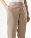Women's High Rise Straight Fit Pants in Rayon-Polyester Blend, Navigator - 4