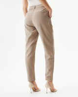 Women's High Rise Straight Fit Pants in Rayon-Polyester Blend, Navigator - 6