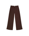 Women's Vertical Cut Wide Leg Pants High Rise in Viscose-Rayon Blend, Evening - 1