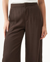 Women's Vertical Cut Wide Leg Pants High Rise in Viscose-Rayon Blend, Evening - 4