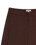 Women's Vertical Cut Wide Leg Pants High Rise in Viscose-Rayon Blend, Evening - 7