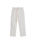 Women's Stone Belt Balloon Mid Rise Pants in Cotton Stretch Blend, Tidemark - 1