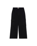 Women's Wide Fit Mid Rise Cargo Pants in Polyester, Bayside - 3