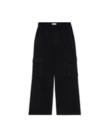 Women's Wide Fit Mid Rise Cargo Pants in Polyester, Bayside - 3