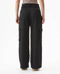 Women's Wide Fit Mid Rise Cargo Pants in Polyester, Bayside - 5