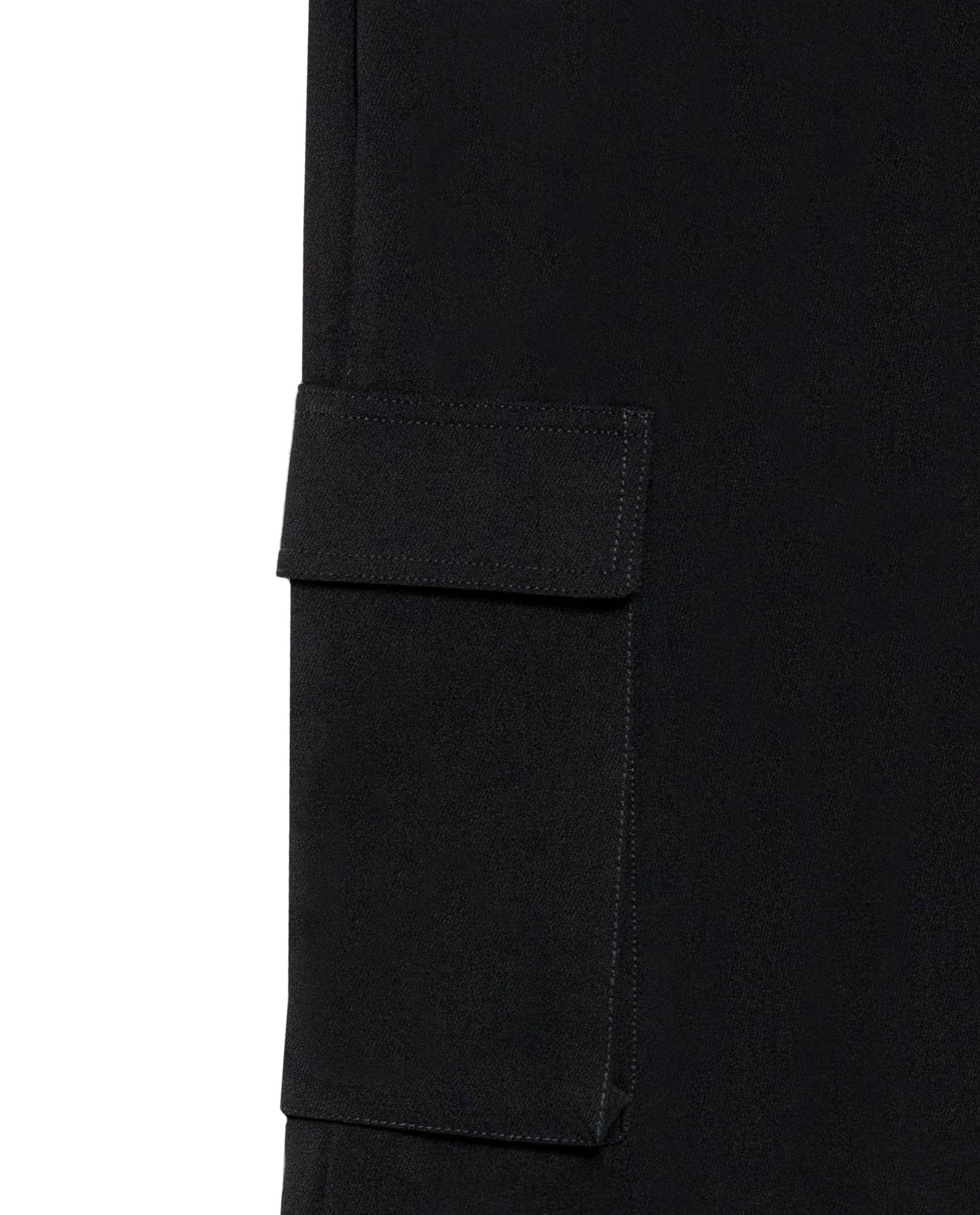 Women's Wide Fit Mid Rise Cargo Pants in Polyester, Bayside - 7