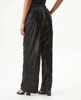 Women's Sequined Flare Mid Rise Pants in Polyester Stretch Blend, Ceremony - 5