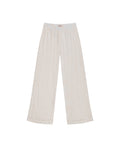 Women's Crochet Mid Rise Straight Fit Pants in Cotton, Moorings - 1