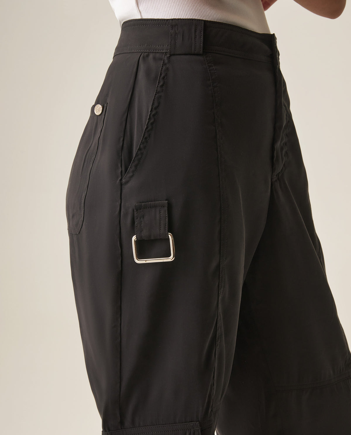 Women´s Cargo Wide Leg Pant - Black 63_739H900_NEG194003_7