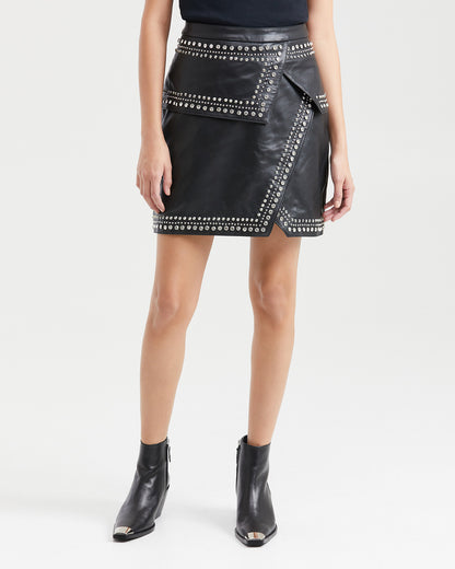 SKIRT WITH STUDS