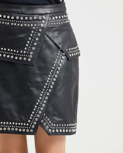 SKIRT WITH STUDS