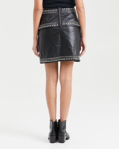 SKIRT WITH STUDS