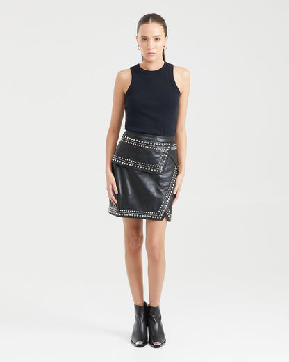 SKIRT WITH STUDS