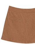 Womens Suede Leather Mini Skirt - Brown 63_747H750_CAF181421_8