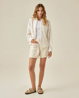 Womens Eyelet Cotton Shorts - White 63_751H700_BLA110601_4