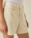 Womens Eyelet Cotton Shorts - White 63_751H700_BLA110601_5