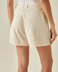 Womens Eyelet Cotton Shorts - White 63_751H700_BLA110601_6