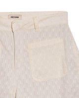 Womens Eyelet Cotton Shorts - White 63_751H700_BLA110601_8