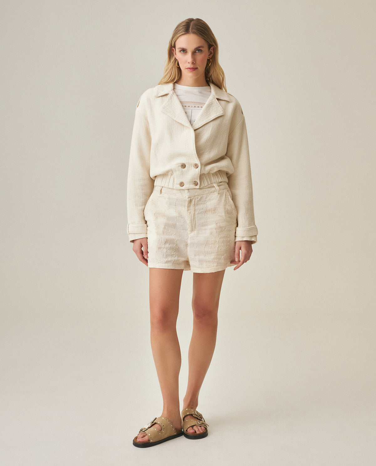 Women´s Linen Shorts - Raw 63_752H000_CRU130905_3