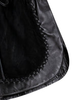 Womens Sheepskin Leather Shorts - Special Collection - Black 63_757H501_NEG194007_8