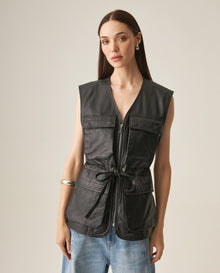Women´s Leather Vest - Black 63_767H400_NEG194007_3