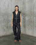 Womens Lambskin Leather Lightweight Vest - Special Collection - Black 63_767H501_NEG194007_8