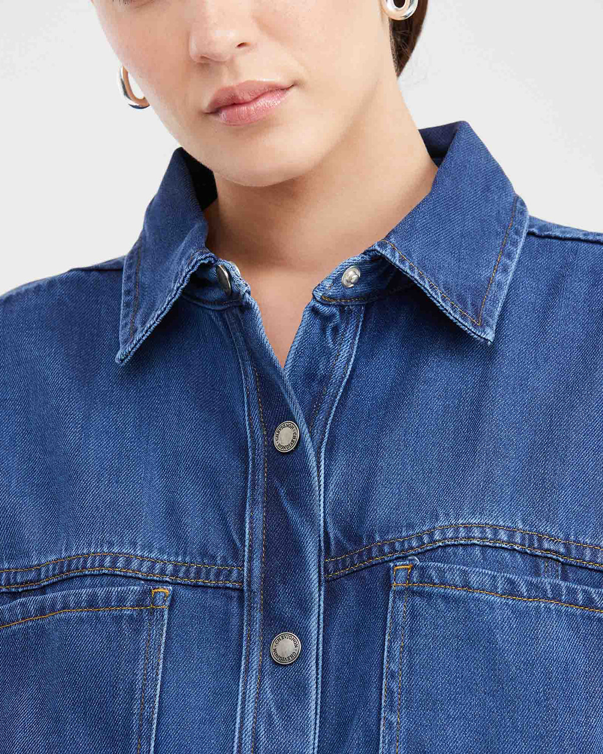 DENIM MINI DRESS