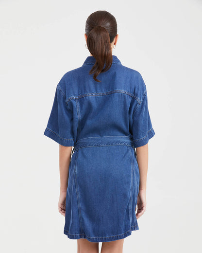 DENIM MINI DRESS