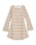Womens Striped Long Sleeve Midi Dress - Yellow 63_771H700_AMA120815_3
