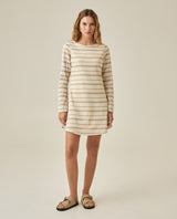 Womens Striped Long Sleeve Midi Dress - Yellow 63_771H700_AMA120815_4