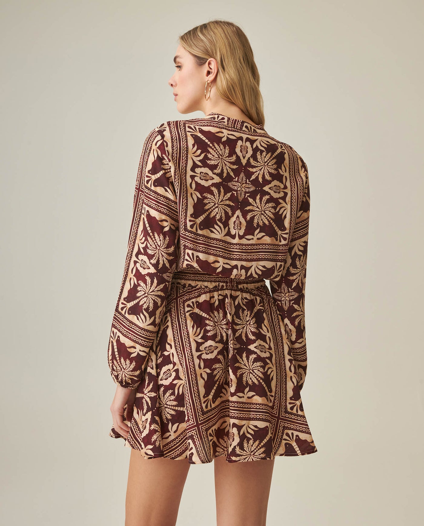 Women´s Printed Dress - Brown 63_772H002_CAF191321_6
