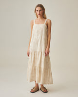 Women´s Long Linen Dress - Raw 63_772H005_CRU130905_0