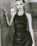 Womens Sheepskin Leather Fitted Dress - Special Collection - Black 63_777H500_NEG194007_0