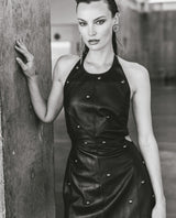 Womens Sheepskin Leather Fitted Dress - Special Collection - Black 63_777H500_NEG194007_0
