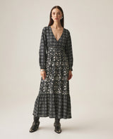 Women´s Long Printed Dress - Black 63_779H001_NEG194004_0